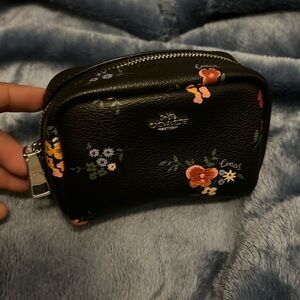 Coach small wallet makeup pouch